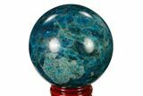 Bright Blue Apatite Sphere - Madagascar #154243-1